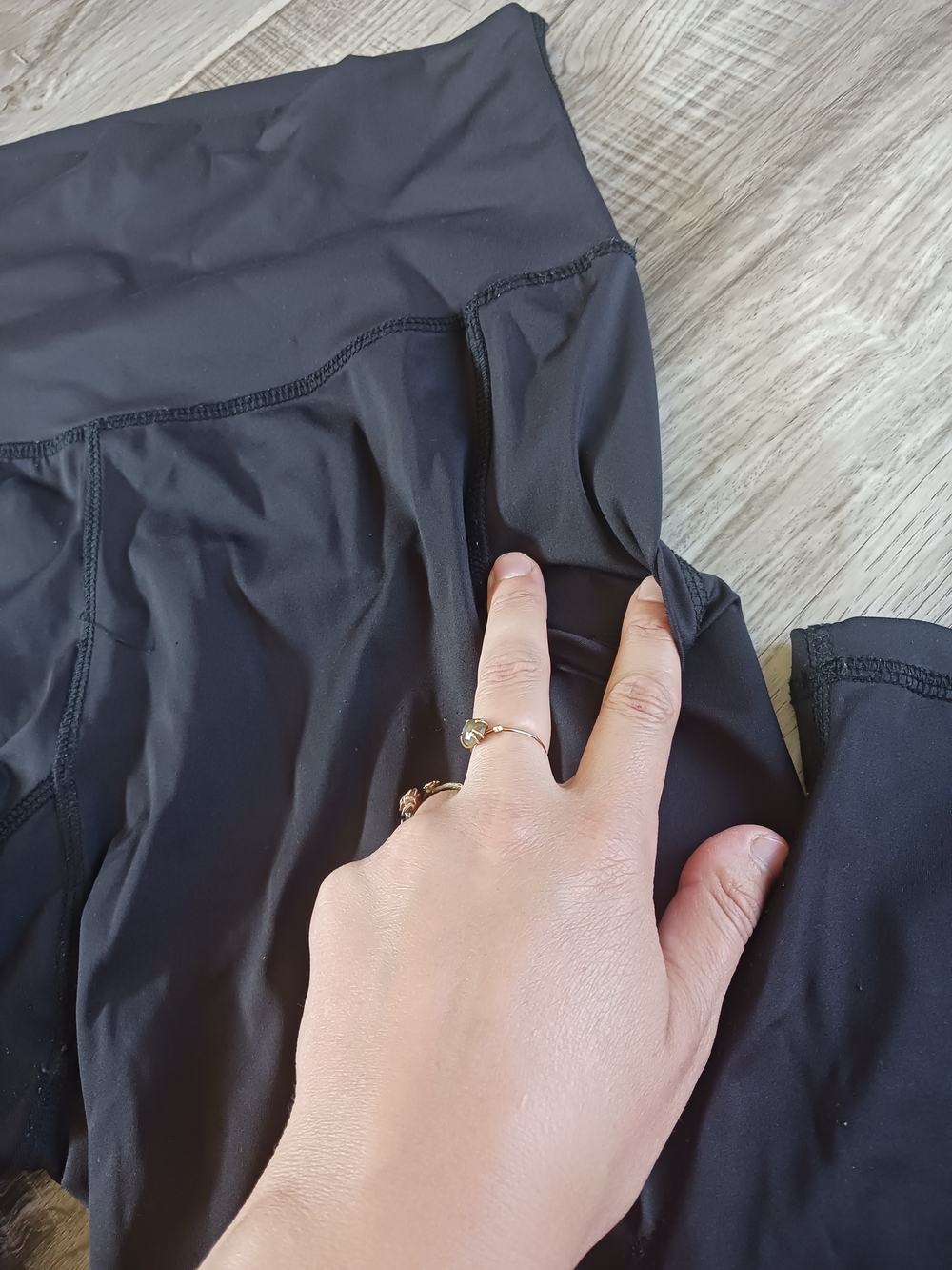 Latched Mama Black Maternity Leggings - Picture 2 of 5